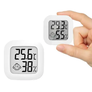 Yeni Mini Kapalı Sıcaklık Sensörü Nem Termometre Dijital LCD Metre Termometre Odası Higrometre Ölçer Hava İstasyonu