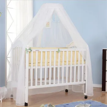 YENİ 1 ADET 160 * 420 Cm Bebek Beşik Netleştirme Yaz Örgü Kubbe Yatak Odası Perde Ağları Yenidoğan Bebekler Taşınabilir Gölgelik Çocuklar Yatak Beşik Netleştirme