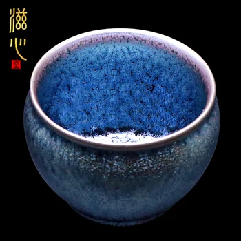 Zixintang Liu Xuecai Yıldızlı Jianzhan Ünlü El Yapımı Çay Bardağı Çay Tadını Fincan Ham Cevher Temmoku Fincan Master Fincan
