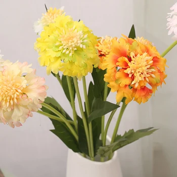 Çam Cordyceps Yapay ipek çiçek Ev Ekran Küçük Vahşi Krizantem Düğün Parti için Çiçek Düzenleme Süsler