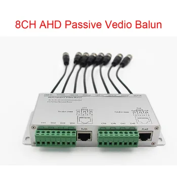 Ücretsiz kargo 8CH AHD Pasif Video Balun Yüksek Çözünürlüklü 720 P / 1080 P AHD / HDCVI / HDTVI BNC UTP Cat5/5e/6 Verici 300 m